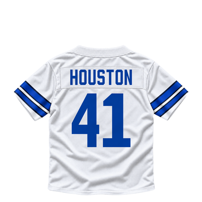 Dallas Cowboys jersey keychain — James Houston #41. Exact saved player artwork preview.
