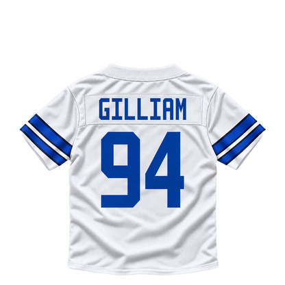 Dallas Cowboys jersey keychain — Kelvin Gilliam #94. Exact saved player artwork preview.