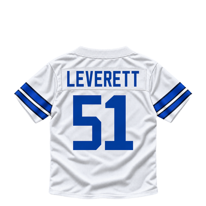 Dallas Cowboys jersey keychain — Nick Leverett #51. Exact saved player artwork preview.