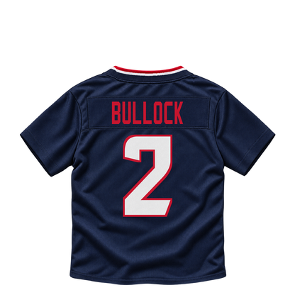 Houston Texans jersey keychain — Calen Bullock #2. Exact saved player artwork preview.