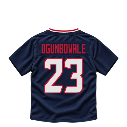Houston Texans jersey keychain — Dare Ogunbowale #23. Exact saved player artwork preview.