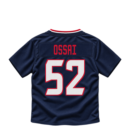 Houston Texans jersey keychain — K.C. Ossai #52. Exact saved player artwork preview.