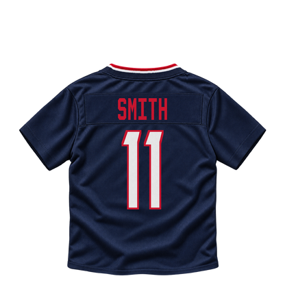 Houston Texans jersey keychain — Tremon Smith #11. Exact saved player artwork preview.