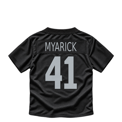 Las Vegas Raiders jersey keychain — Chris Myarick #41. Exact saved player artwork preview.