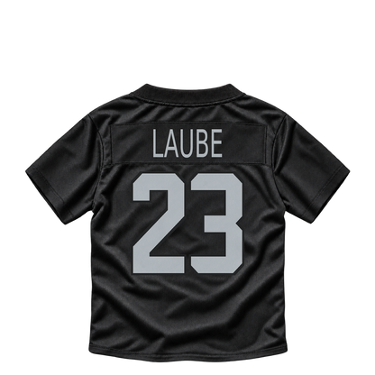 Las Vegas Raiders jersey keychain — Dylan Laube #23. Exact saved player artwork preview.