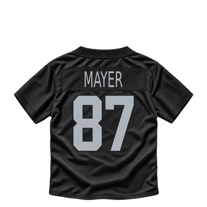 Las Vegas Raiders jersey keychain — Michael Mayer #87. Exact saved player artwork preview.