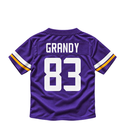 Minnesota Vikings jersey keychain — Cam Grandy #83. Exact saved player artwork preview.