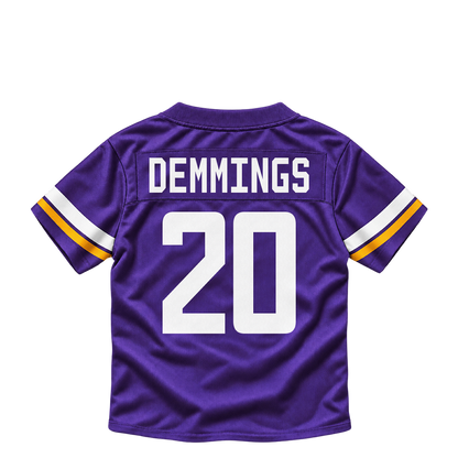Minnesota Vikings jersey keychain — Charles Demmings #20. Exact saved player artwork preview.