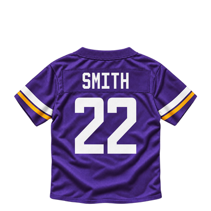 Minnesota Vikings jersey keychain — Harrison Smith #22. Exact saved player artwork preview.