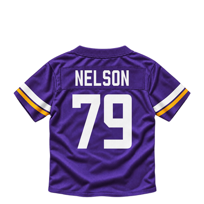 Minnesota Vikings jersey keychain — Jack Nelson #79. Exact saved player artwork preview.