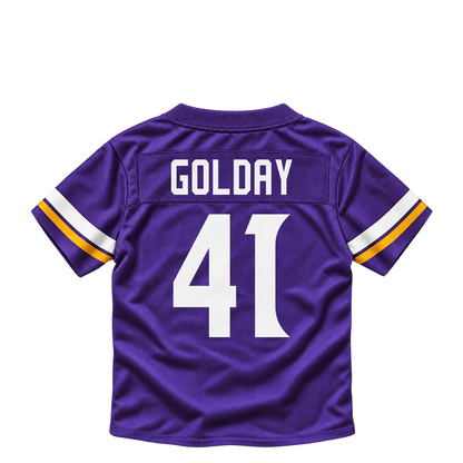 Minnesota Vikings jersey keychain — Jake Golday #41. Exact saved player artwork preview.