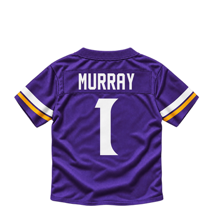 Minnesota Vikings jersey keychain — Kyler Murray #1. Exact saved player artwork preview.