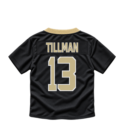 New Orleans Saints jersey keychain — Cedric Tillman #13. Exact saved player artwork preview.