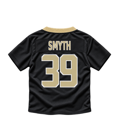 New Orleans Saints jersey keychain — Charlie Smyth #39. Exact saved player artwork preview.