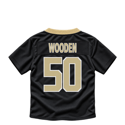 New Orleans Saints jersey keychain — Colby Wooden #50. Exact saved player artwork preview.