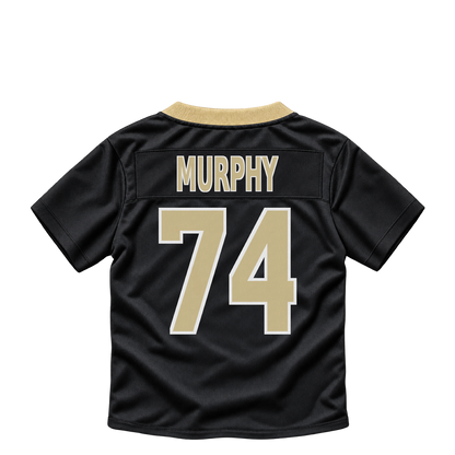 New Orleans Saints jersey keychain — Mason Murphy #74. Exact saved player artwork preview.