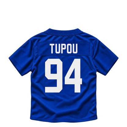 New York Giants jersey keychain — Josh Tupou #94. Exact saved player artwork preview.