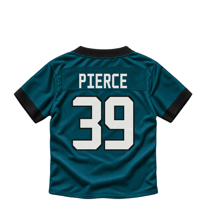 Philadelphia Eagles jersey keychain — Dameon Pierce #39. Exact saved player artwork preview.