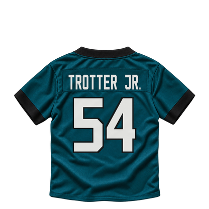 Philadelphia Eagles jersey keychain — Jeremiah Trotter Jr. #54. Exact saved player artwork preview.
