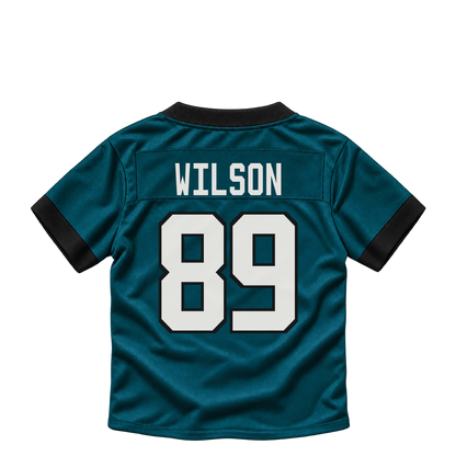 Philadelphia Eagles jersey keychain — Johnny Wilson #89. Exact saved player artwork preview.