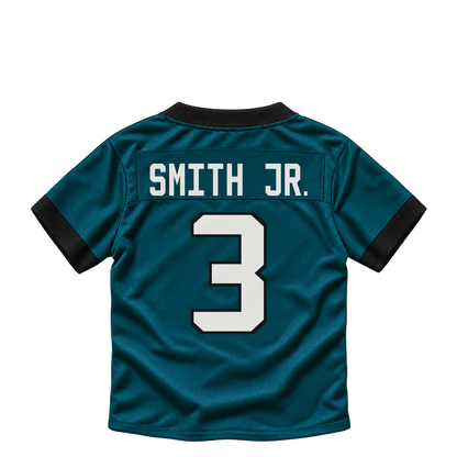 Philadelphia Eagles jersey keychain — Nolan Smith Jr. #3. Exact saved player artwork preview.