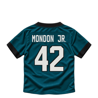 Philadelphia Eagles jersey keychain — Smael Mondon Jr. #42. Exact saved player artwork preview.