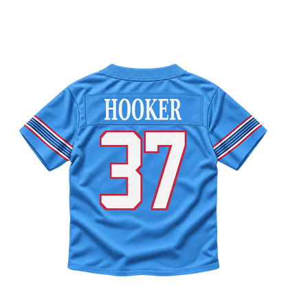 Tennessee Titans jersey keychain — Amani Hooker #37. Exact saved player artwork preview.