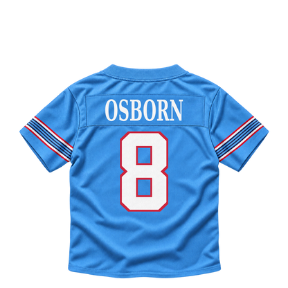 Tennessee Titans jersey keychain — K.J. Osborn #8. Exact saved player artwork preview.