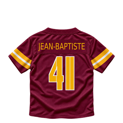 Washington Commanders jersey keychain — Javontae Jean-Baptiste #41. Exact saved player artwork preview.