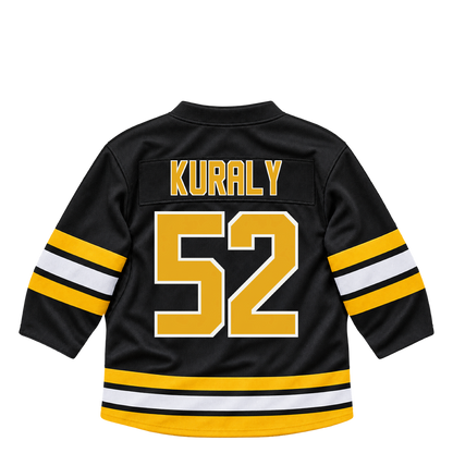 Boston Bruins jersey keychain — Sean Kuraly #52. Exact saved player artwork preview.