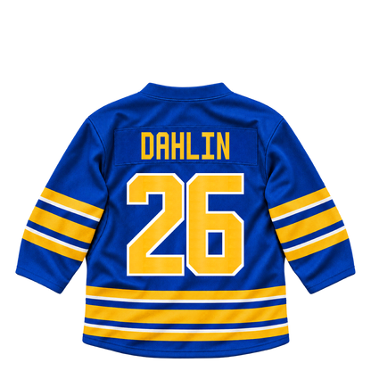 Buffalo Sabres jersey keychain — Rasmus Dahlin #26. Exact saved player artwork preview.