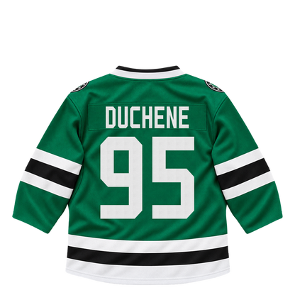 Dallas Stars jersey keychain — Matt Duchene #95. Exact saved player artwork preview.