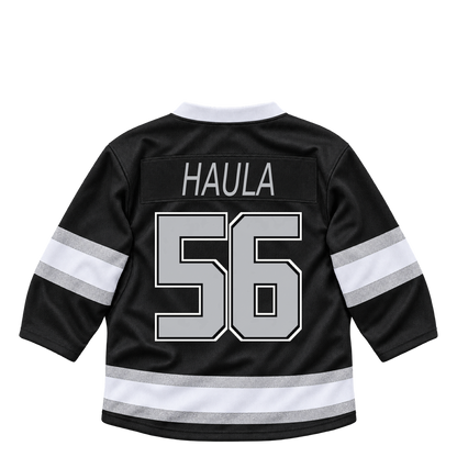 Los Angeles Kings jersey keychain — Erik Haula #56. Exact saved player artwork preview.