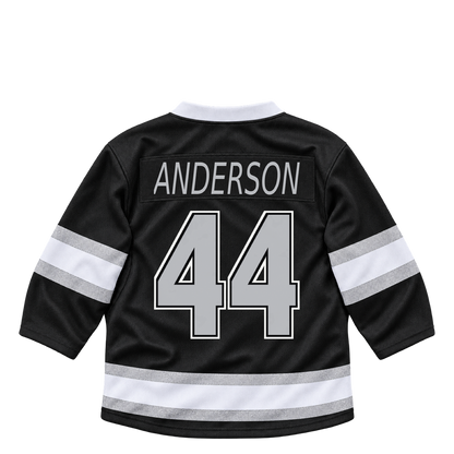 Los Angeles Kings jersey keychain — Mikey Anderson #44. Exact saved player artwork preview.
