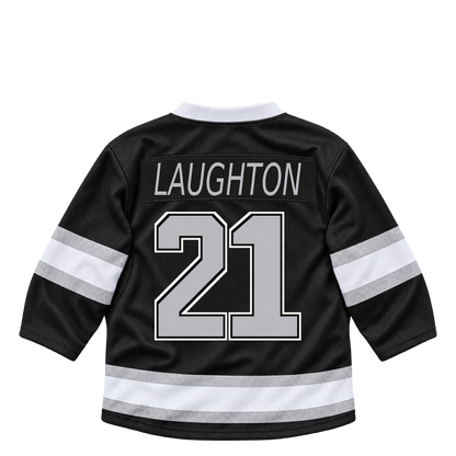 Los Angeles Kings jersey keychain — Scott Laughton #21. Exact saved player artwork preview.