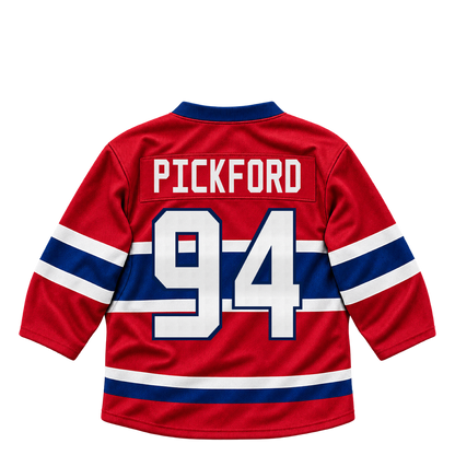 Montreal Canadiens jersey keychain — Bryce Pickford #94. Exact saved player artwork preview.