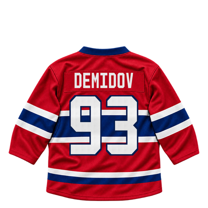 Montreal Canadiens jersey keychain — Ivan Demidov #93. Exact saved player artwork preview.