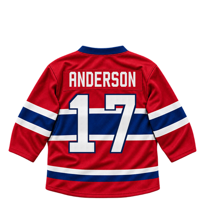 Montreal Canadiens jersey keychain — Josh Anderson #17. Exact saved player artwork preview.