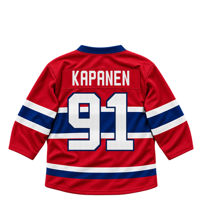 Montreal Canadiens jersey keychain — Oliver Kapanen #91. Exact saved player artwork preview.