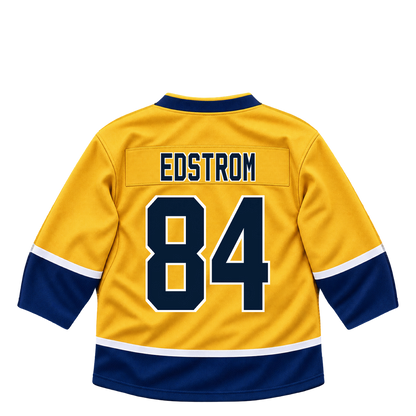 Nashville Predators jersey keychain — Adam Edstrom #84. Exact saved player artwork preview.