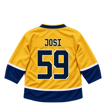 Nashville Predators jersey keychain — Roman Josi #59. Exact saved player artwork preview.