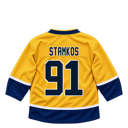 Nashville Predators jersey keychain — Steven Stamkos #91. Exact saved player artwork preview.