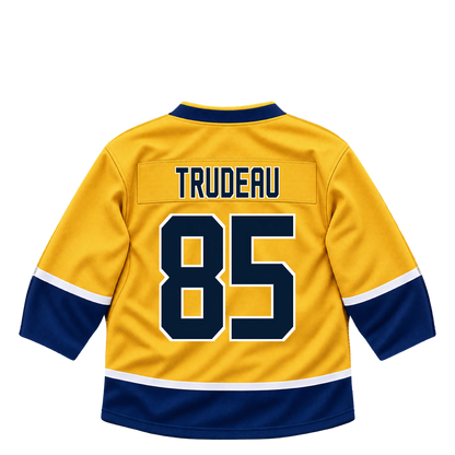 Nashville Predators jersey keychain — William Trudeau #85. Exact saved player artwork preview.