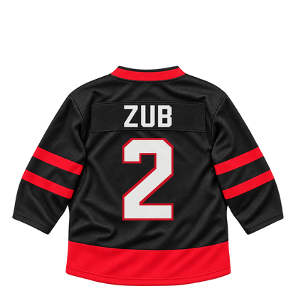 Ottawa Senators jersey keychain — Artem Zub #2. Exact saved player artwork preview.