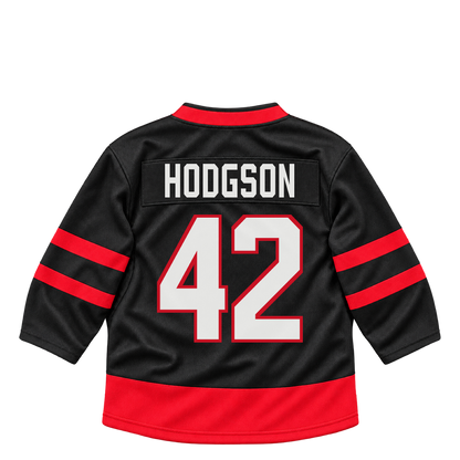 Ottawa Senators jersey keychain — Hayden Hodgson #42. Exact saved player artwork preview.