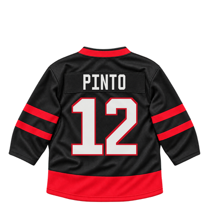 Ottawa Senators jersey keychain — Shane Pinto #12. Exact saved player artwork preview.