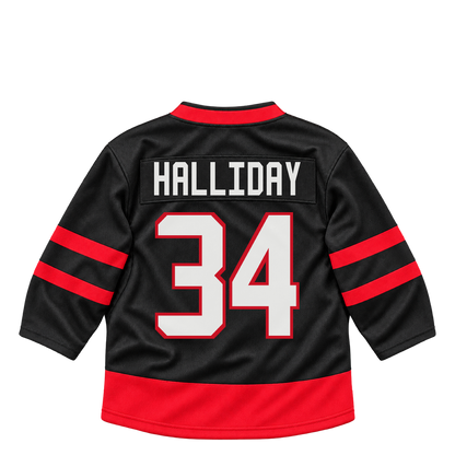 Ottawa Senators jersey keychain — Stephen Halliday #34. Exact saved player artwork preview.