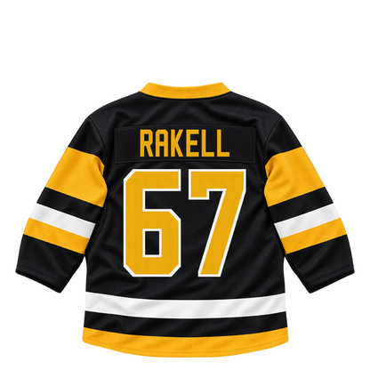 Pittsburgh Penguins jersey keychain — Rickard Rakell #67. Exact saved player artwork preview.