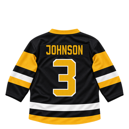 Pittsburgh Penguins jersey keychain — Ryan Johnson #3. Exact saved player artwork preview.