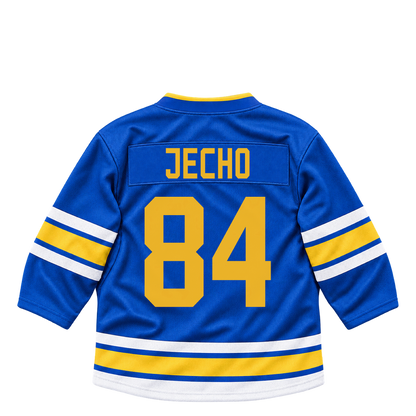 St. Louis Blues jersey keychain — Adam Jecho #84. Exact saved player artwork preview.
